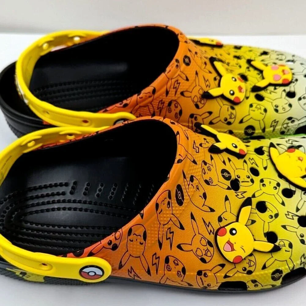 Crocs x Pokemon Pikachu Clog w/Jibbitz Men's Sz 8 / Women’s Sz 10 (207761-0C4) - Picture 13 of 15